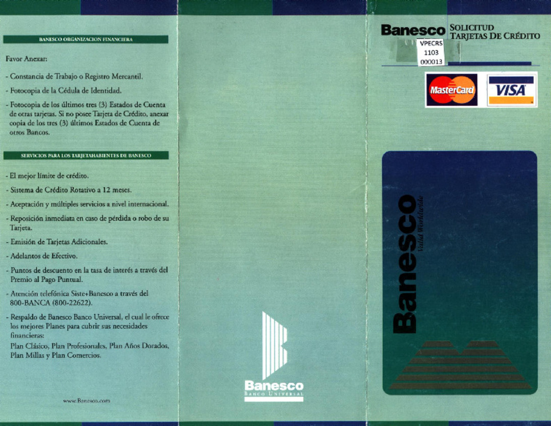 Solicitud Tarjetas de Crédito